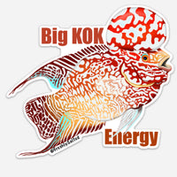 Big Kok Energy Flowerhorn Sticker