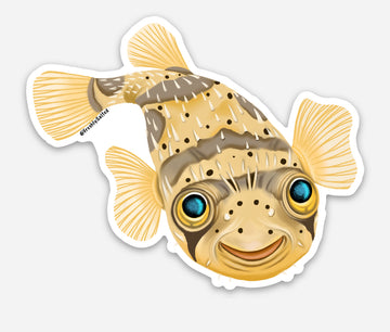 Porcupine Pufferfish Sticker