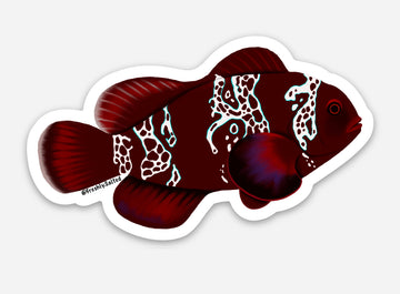 Lightning Maroon Clownfish Sticker