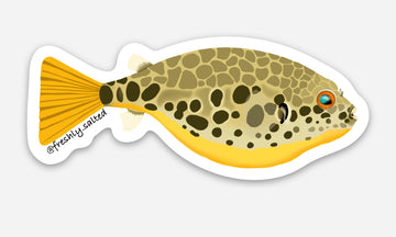 Yellow Spotted Congo Puffer Sticker