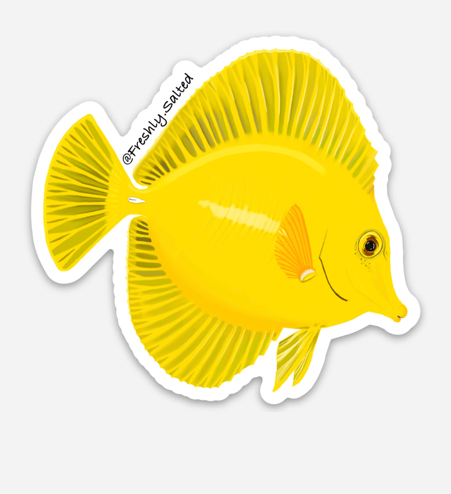Yellow Tang Sticker
