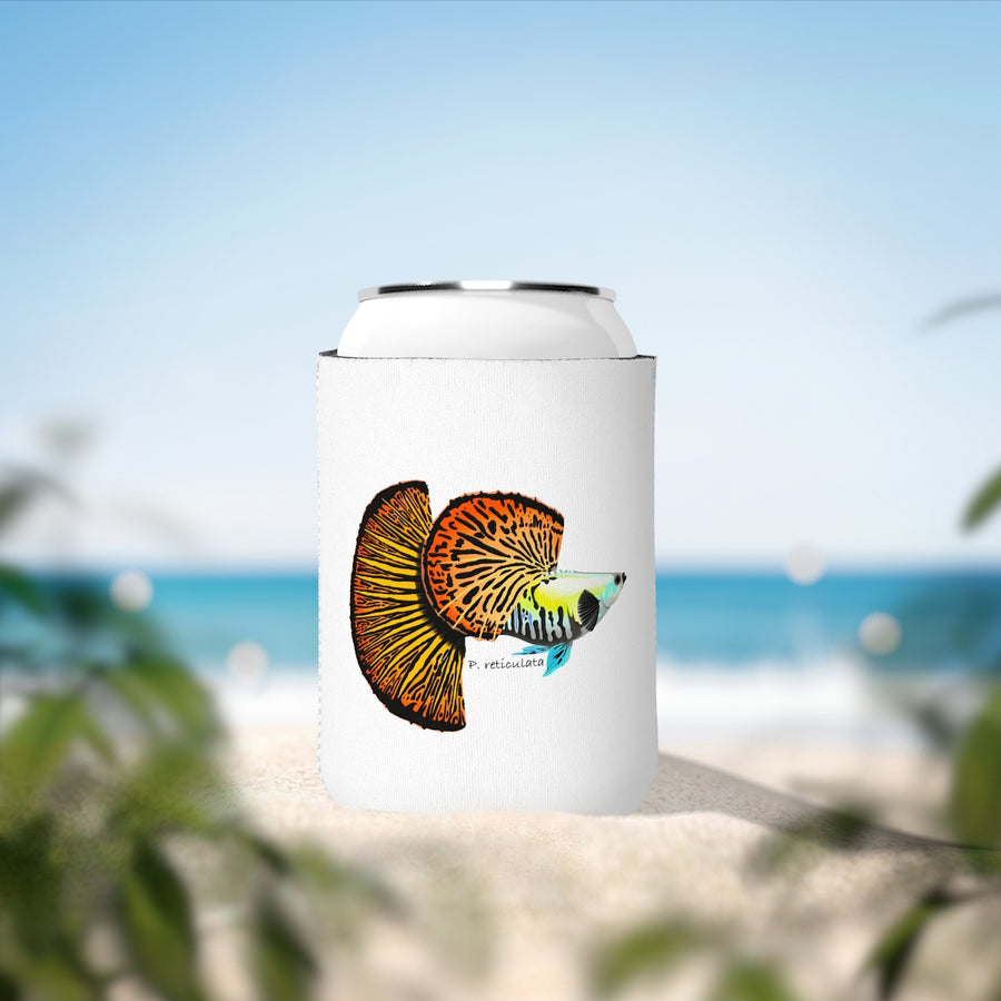 Red Dragon Guppy Beer/Soda Can Cooler Sleeve