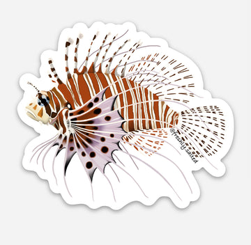 Hawaiian Turkey Fish Sticker
